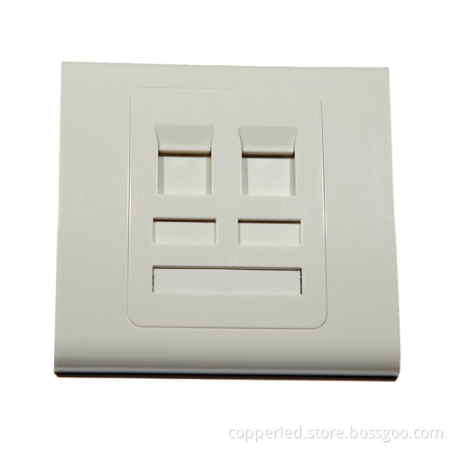 86 Type 2 Port Wall Plate
